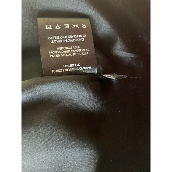 LTH JKT FLO Suede Leather Jacket XS Black Minimalist Punk Biker Moto Grunge $495 - Picture 13 of 13